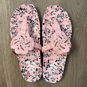 Sam & Libby Pink Floral Sandals Size 9